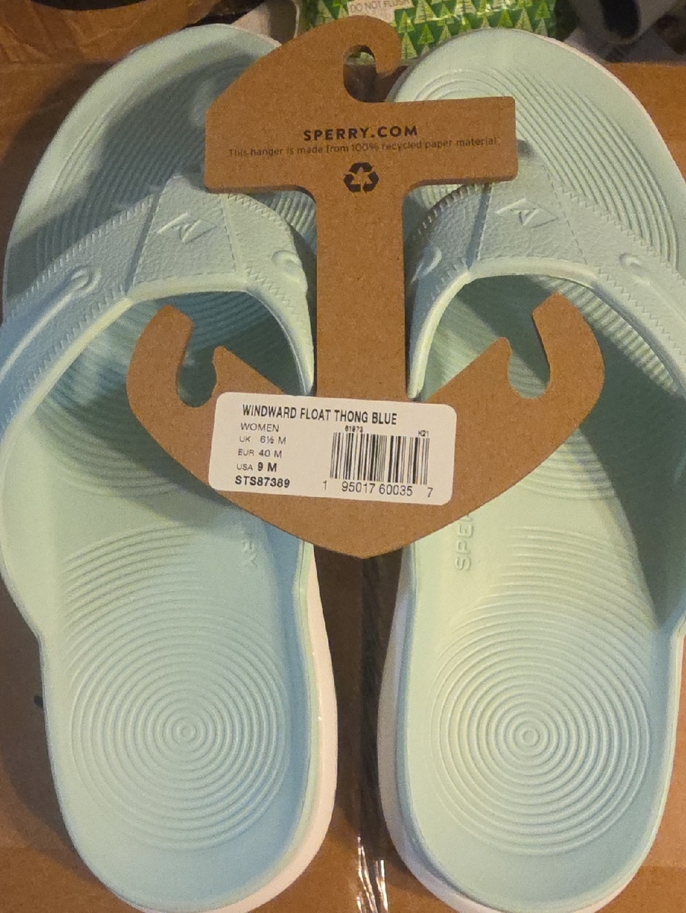 Sperry Women’s Windward Float Thong Sandals in Pale Blue